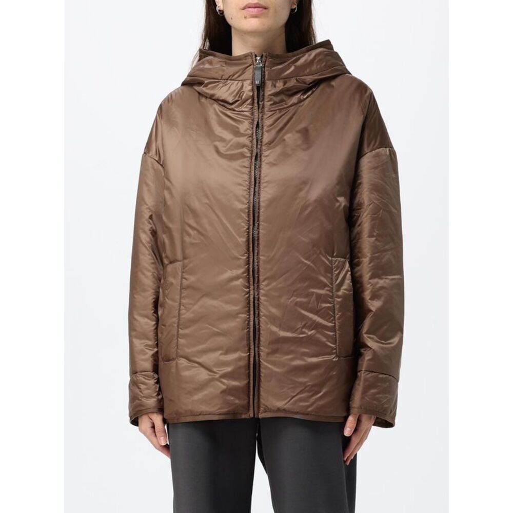 Max Mara The Cube Waterproof Short Puffer Jacket With Hood And Zip Closure